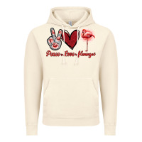 Vintage Artic Peace Love Flamingo Vintage Hoodie - Jasminsmagicworld