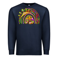 Navy mardi gras rainbow Premium Sweatshirt - OliviaCreatesArt