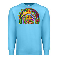 Ocean Blue mardi gras rainbow Premium Sweatshirt - OliviaCreatesArt