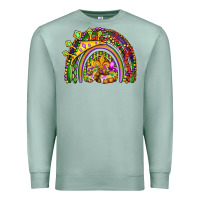 Seafoam mardi gras rainbow Premium Sweatshirt - OliviaCreatesArt