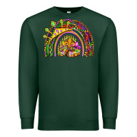 Sports Green mardi gras rainbow Premium Sweatshirt - OliviaCreatesArt