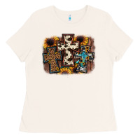 Bone cross background Ladies Tee - JahusDesignShop