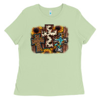Matcha cross background Ladies Tee - JahusDesignShop