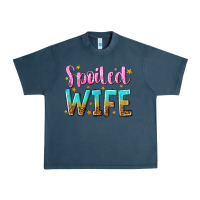Midnight Navy spoiled wife Urban Heavy Tee - NancyCooperArtShop