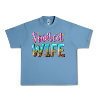 Pebble Blue spoiled wife Urban Heavy Tee - NancyCooperArtShop