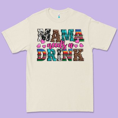 Western Mama Needs A Drink Premium Tee Designed By Artiststas
