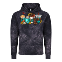 Cloud Black western coffee cups Vintage Hoodie - NancyCooperArtShop