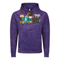 Cloud Purple western coffee cups Vintage Hoodie - NancyCooperArtShop