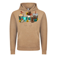Vintage Coffee western coffee cups Vintage Hoodie - NancyCooperArtShop