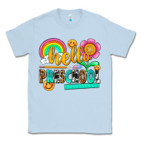 Dusty Blue hello preschool Classic Tee - NancyCooperArtShop
