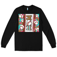 Black baseball mom Long Sleeve Tee - LillyAllenDesigns