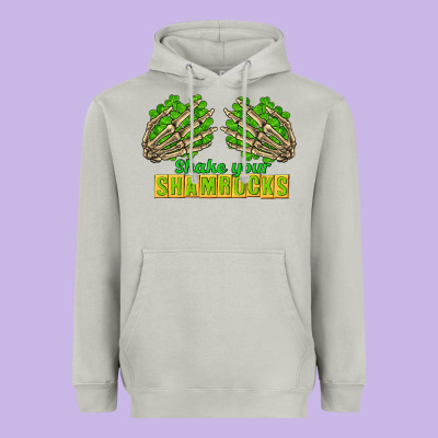Shake Your Shamrocks St. Patrick's Day Heavyweight Hoodie Designed By Cowgirlartshop