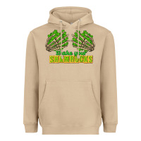 Mushroom Shake Your Shamrocks St. Patrick's Day Heavyweight Hoodie - CowGirlArtShop