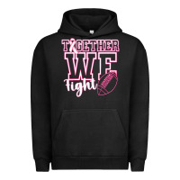Pigment Black Together WE Fight Urban Hoodie - CowhideDigitalArt