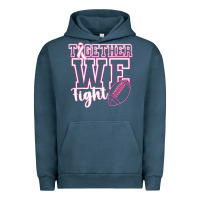 Pigment Midnight Navy Together WE Fight Urban Hoodie - CowhideDigitalArt