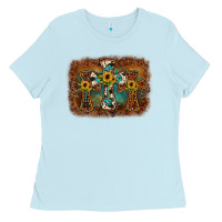 Cross Backgraund Ladies Tee | Teevron