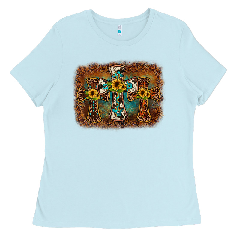 Cross Backgraund Ladies Tee by JahusDesignShop | Teevron
