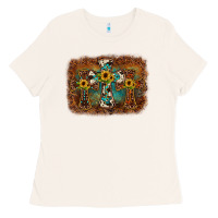 Bone cross backgraund Ladies Tee - JahusDesignShop