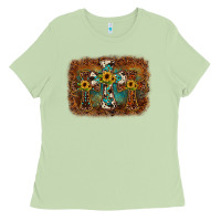 Matcha cross backgraund Ladies Tee - JahusDesignShop