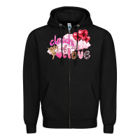 Black Clouds of love with balloons Valentine's Day Zipper Hoodie - HowdyJamesFarm