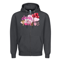 Smoke Clouds of love with balloons Valentine's Day Zipper Hoodie - HowdyJamesFarm