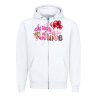 White Clouds of love with balloons Valentine's Day Zipper Hoodie - HowdyJamesFarm