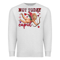 Oatmeal Heather not today cupid Premium Sweatshirt - OliviaCreatesArt