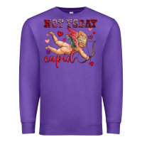 Purple not today cupid Premium Sweatshirt - OliviaCreatesArt