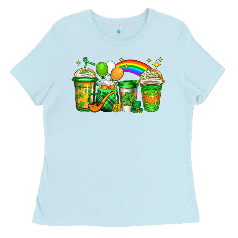 St Patricks Coffee Ladies Tee by Jasminsmagicworld | Teevron