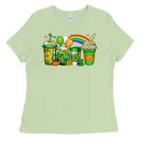 Matcha st patricks coffee Ladies Tee - Jasminsmagicworld