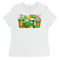 White st patricks coffee Ladies Tee - Jasminsmagicworld