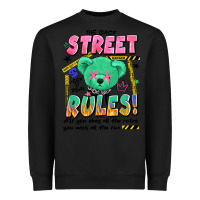 Black street rules Heavyweight Sweatshirt - Artiststas