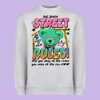 Street Rules Heavyweight Sweatshirt Designed By Artiststas