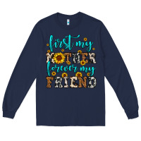 Navy name mother and friend tribute design Long Sleeve Tee - LillyAllenDesigns
