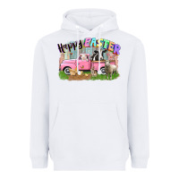 Happy Easter Truck With Farm Animals Easter Day Heavyweight Hoodie | Teevron