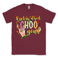 Burgundy rockin that school year Classic Tee - NancyCooperArtShop