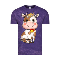 Cloud Purple cartoon cow Vintage Tee - NancyCooperArtShop