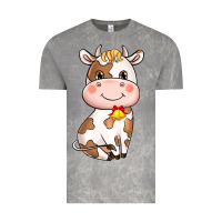 Cloud Rock cartoon cow Vintage Tee - NancyCooperArtShop