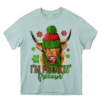 Arona i'm freakin freezin christmas long haired cow Heavy Core Tee - Jasminsmagicworld