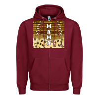 Burgundy mama baseball sippy cup Zipper Hoodie - TumblerDesignByShophia