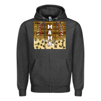 Charcoal Heather mama baseball sippy cup Zipper Hoodie - TumblerDesignByShophia