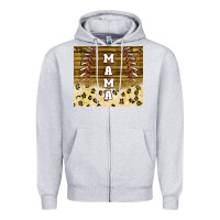 Heather Grey mama baseball sippy cup Zipper Hoodie - TumblerDesignByShophia