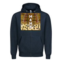Navy mama baseball sippy cup Zipper Hoodie - TumblerDesignByShophia
