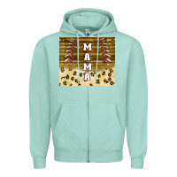 Seafoam mama baseball sippy cup Zipper Hoodie - TumblerDesignByShophia