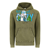 Vintage Olive lets get cozy Vintage Hoodie - NancyCooperArtShop