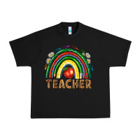 Black rainbow teacher Urban Heavy Tee - NancyCooperArtShop