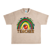French Oak rainbow teacher Urban Heavy Tee - NancyCooperArtShop