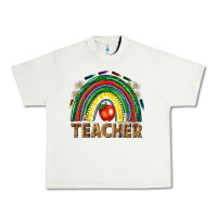 Pistachio rainbow teacher Urban Heavy Tee - NancyCooperArtShop