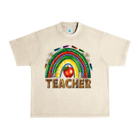 Sandshell rainbow teacher Urban Heavy Tee - NancyCooperArtShop