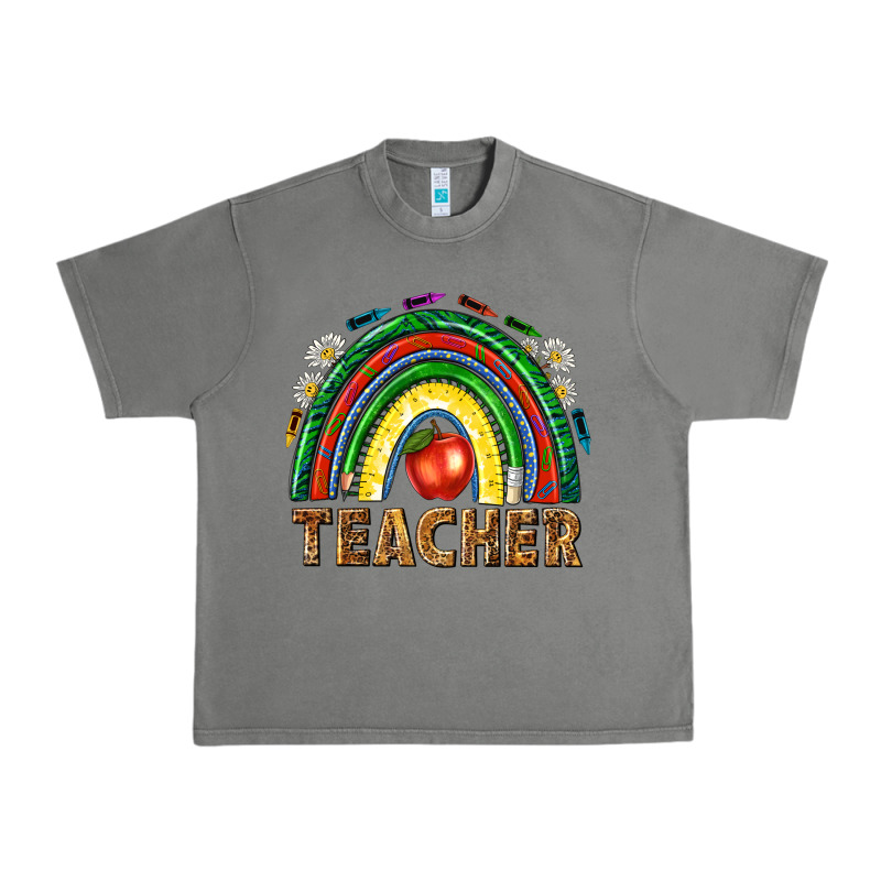 Rainbow Teacher Urban Heavy Tee by NancyCooperArtShop | Teevron